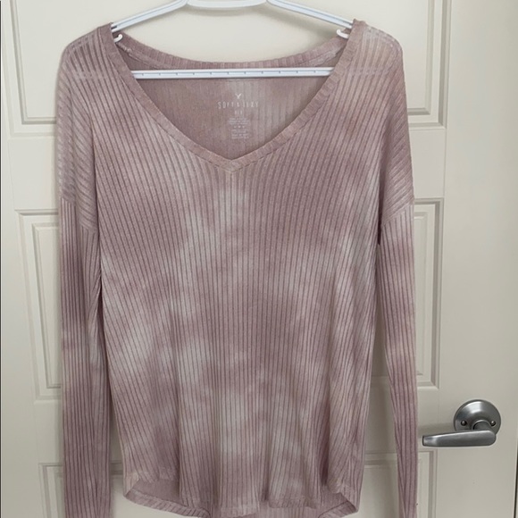 Tie-dye American Eagle long sleeve top. - Picture 1 of 3